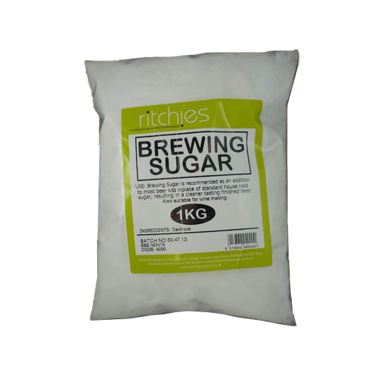 1kg Resealable Pouch Brewing Sugar for Beer & Wine Home Brew Kits Dextrose Monohydrate Sizes inc 1KG 